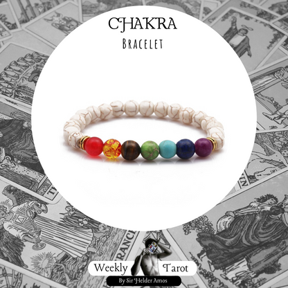 White Sediment Quartz Chakra Energy Balancing Bracelet