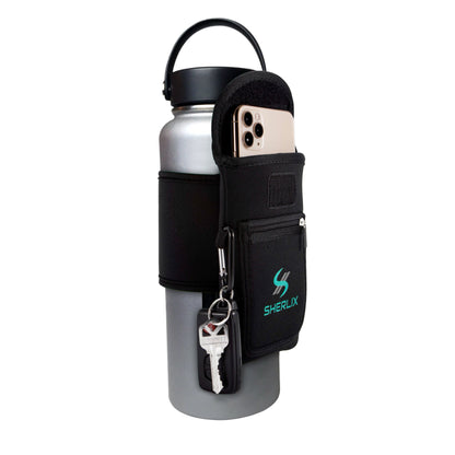 BLACK SHERLIX WATER BOTTLE HOLDER