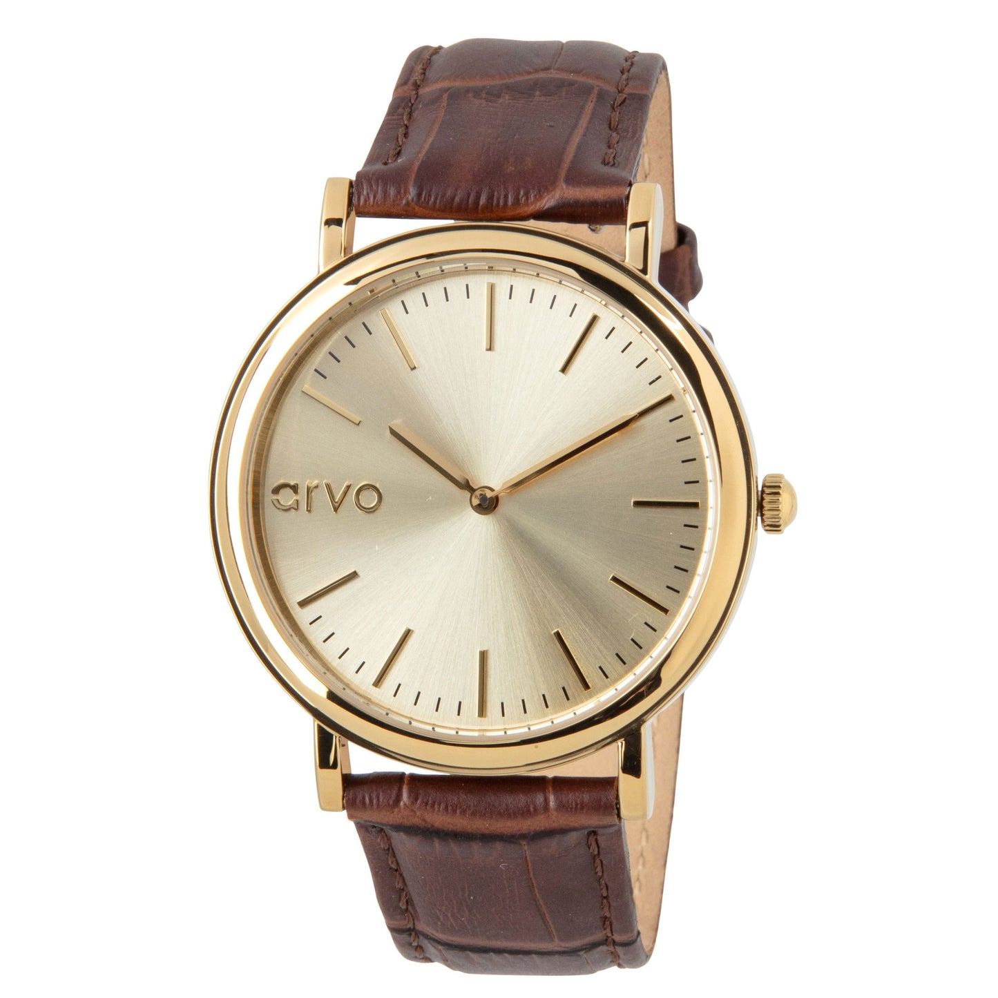 Arvo Gold Time Sawyer Watch - Alligator Band