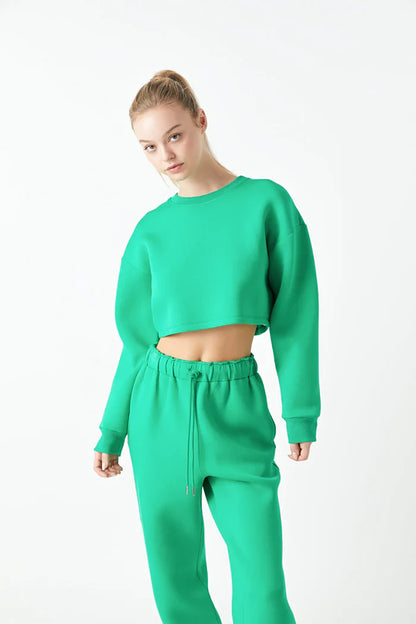 SCUBA CROPPED SWEATSHIRT