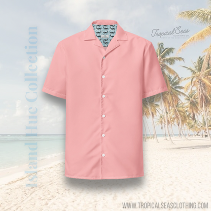 Labelless Coral Pink Button Down Camp Shirt