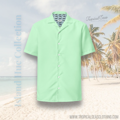 Labelless Mint Green Button Down Camp Shirt