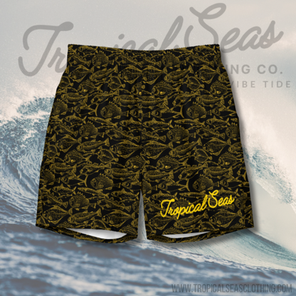 Men's Eco Sea of Gold Riches Swim Trunks