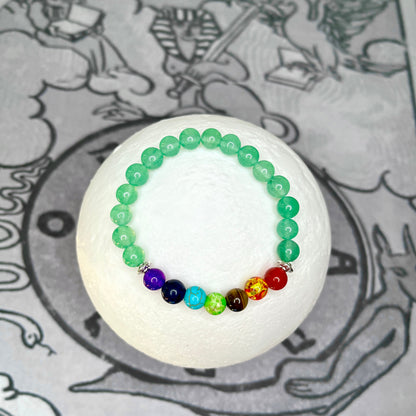 Clear Aventurine Quartz Chakra Balancing Bracelet