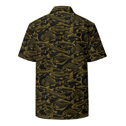 Sea of Gold Riches Button Down Hawaiian Shirt