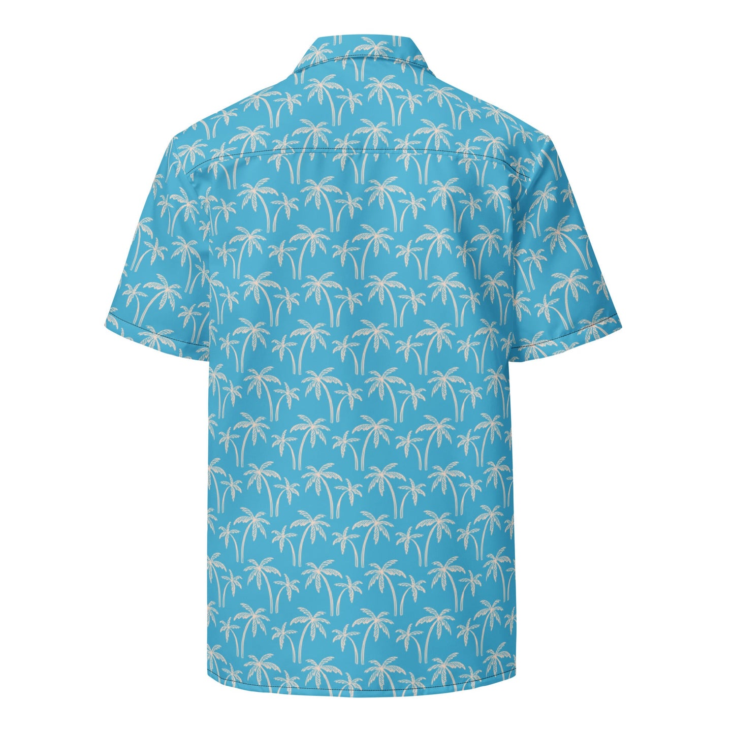 Palm Wave Oasis Button Down Hawaiian Shirt