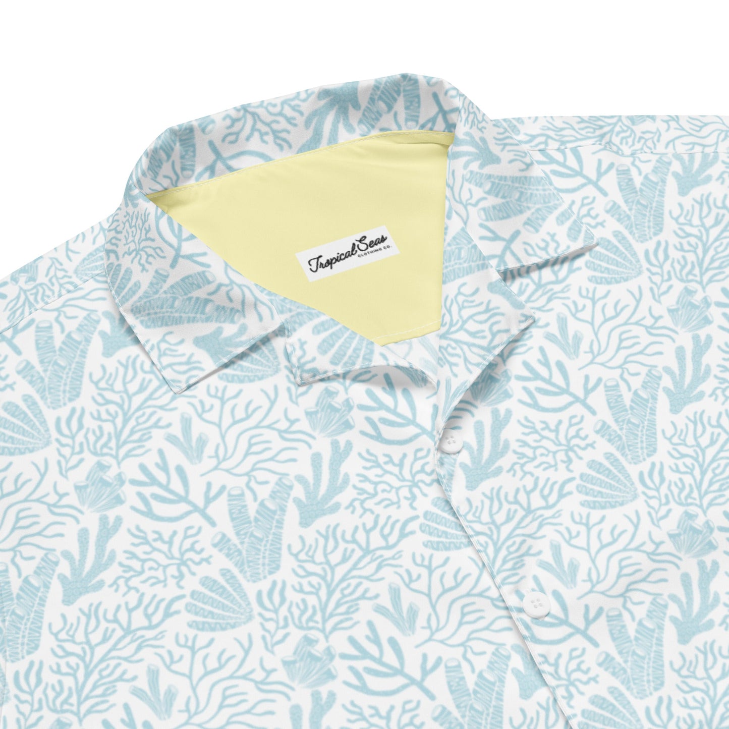 Men’s Coral Reef Resort Button Down Shirt | Sustainable Hawaiian Beachwear