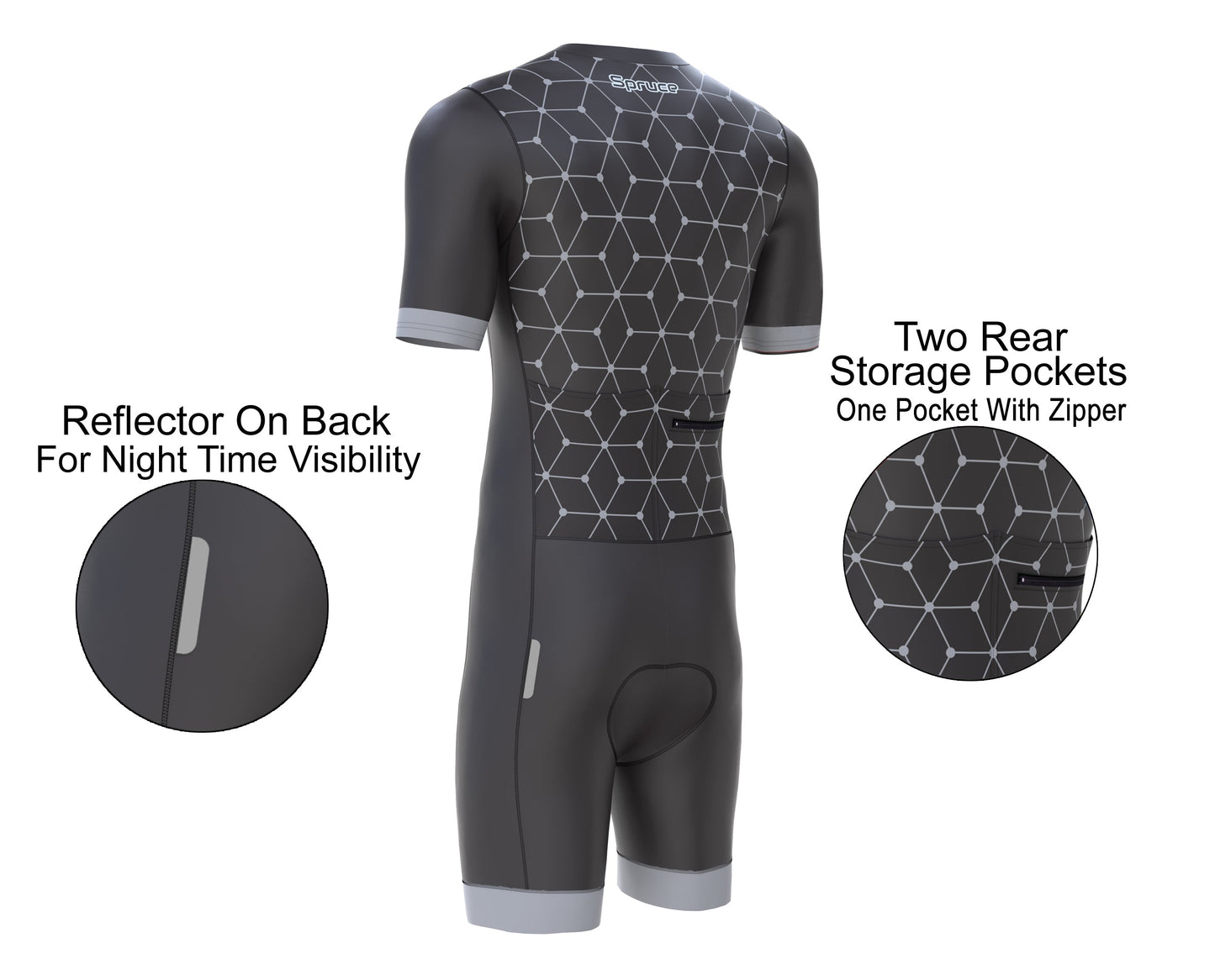 Men's All Seasons Gel Padded Trisuit-Triathlon