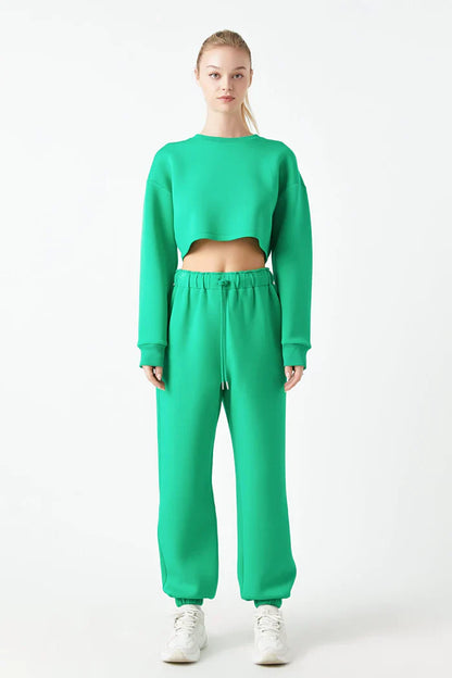 SCUBA CROPPED SWEATSHIRT