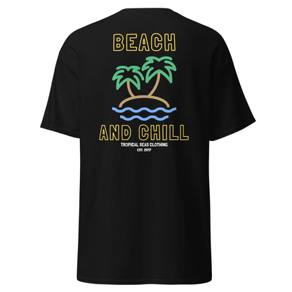 Embroidered Beach and Chill Classic T-Shirt