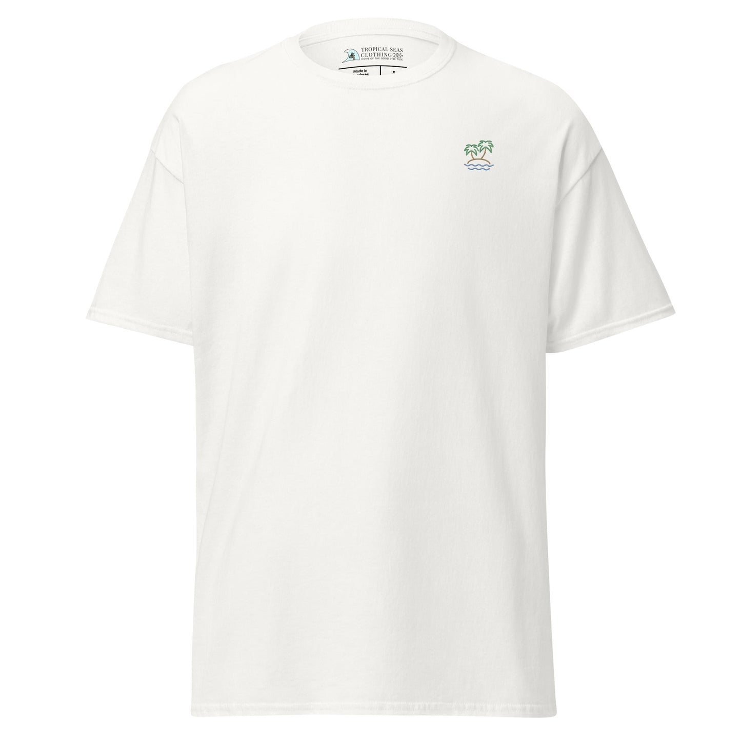 Embroidered Beach and Chill Classic T-Shirt