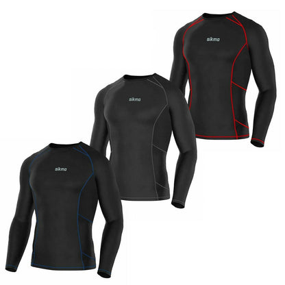 Men's Compression Top + Bottom Baselayers Set