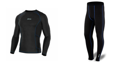 Men's Compression Top + Bottom Baselayers Set