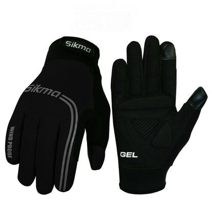 Windproof Gel Padded Touchscreen Gloves