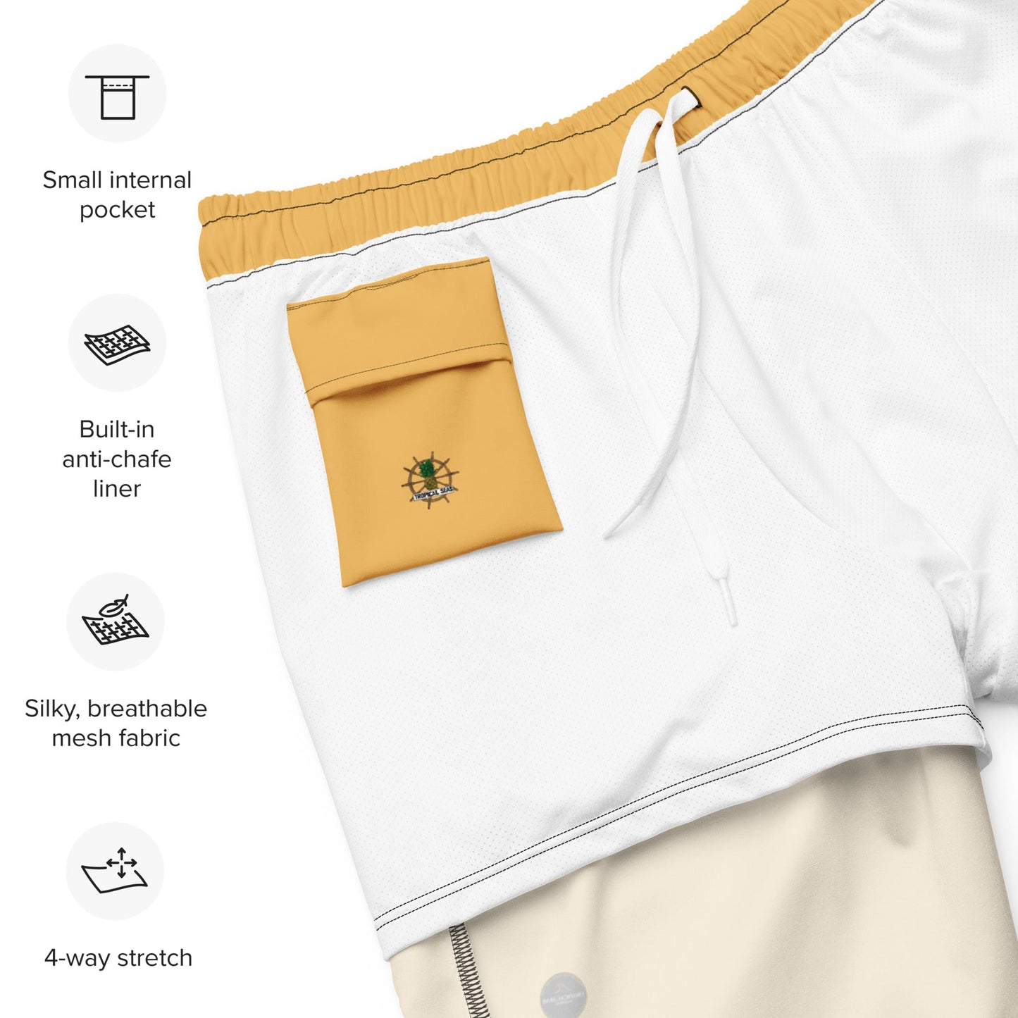 Men's Gold Eco Board Shorts